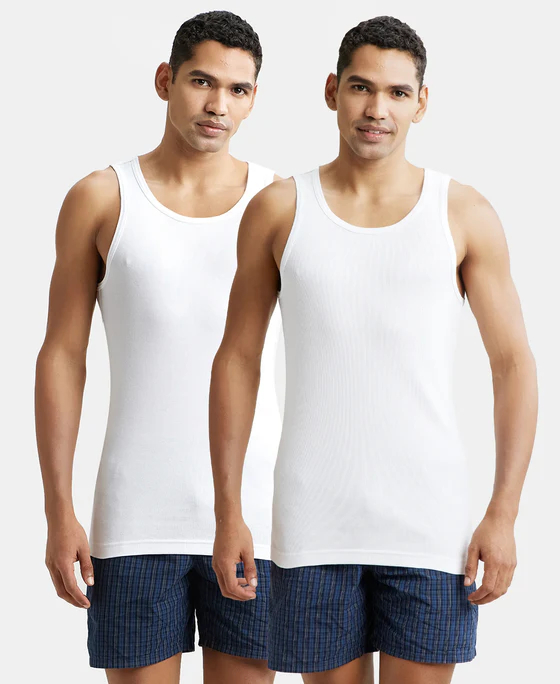[Jockey-Vest-8823 (2 Piece Pack)-Size: S,Color: White] Jockey-Vest-8823 (2 Piece Pack) (S)
