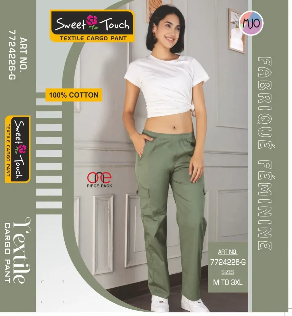 Sweet Touch-Cargo Pant-7724226G (M, Design 1)