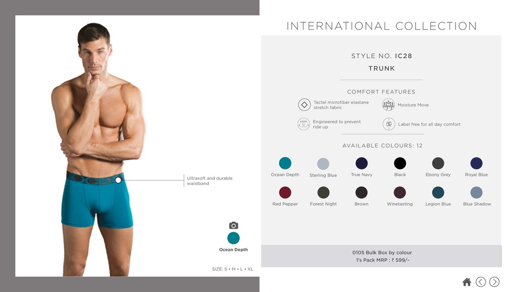 Jockey-Long Trunk-IC28 (M, Black)