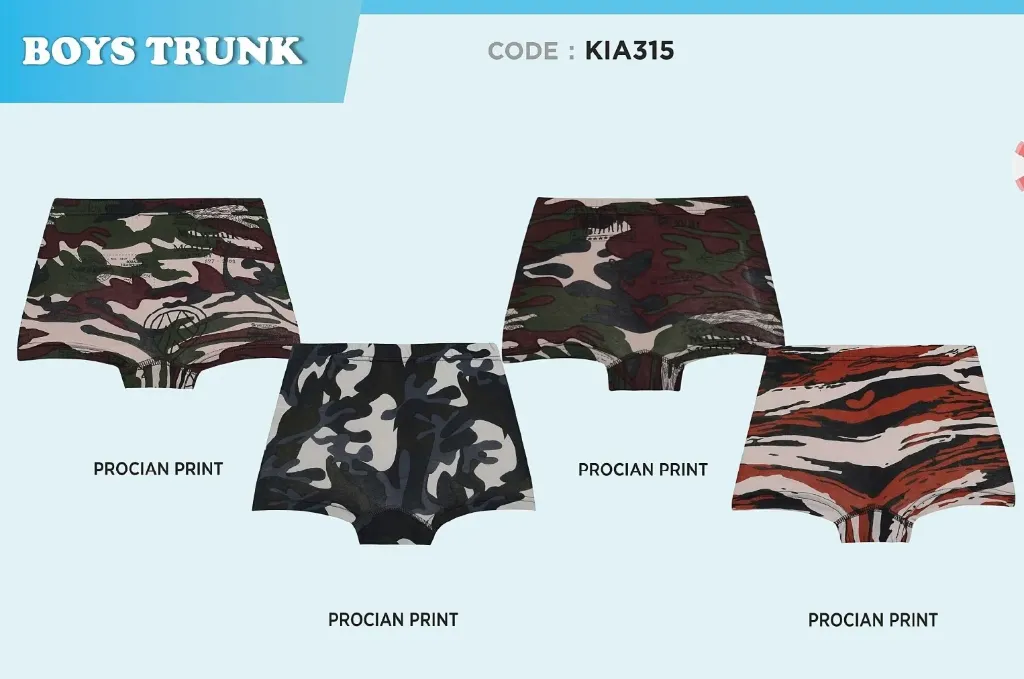 [Body Care-Boys Trunk-KIA315-Size: 60,Color: Assorted] Body Care-Boys Trunk-KIA315 (60)