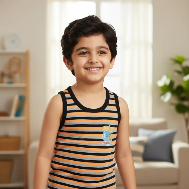 [Body Care-Boys Vest-KIA414 PK-Size: 60,Color: Assorted] Body Care-Boys Vest-KIA414 PK (60)