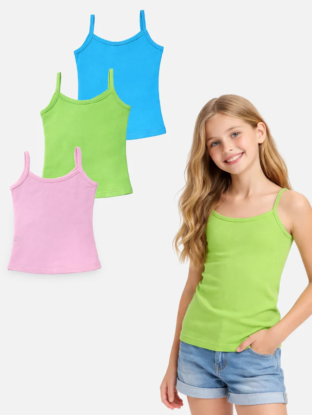 [Body Care-Girls Vest-KIA80 PC-Size: 60,Color: Assorted] Body Care-Girls Vest-KIA80 PC (60)
