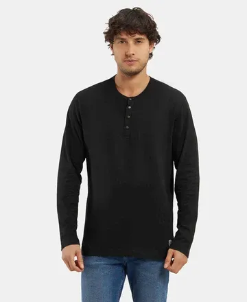 [Jockey-T Shirt Full Sleeve-US 87-Size: M,Color: Black] Jockey-T Shirt Full Sleeve-US 87 (M, Black)