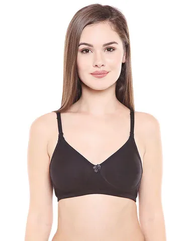 [Body Care-Bra-6525-Size: 32,Cup: B,Color: Black] Body Care-Bra-6525 (32, B, Black)
