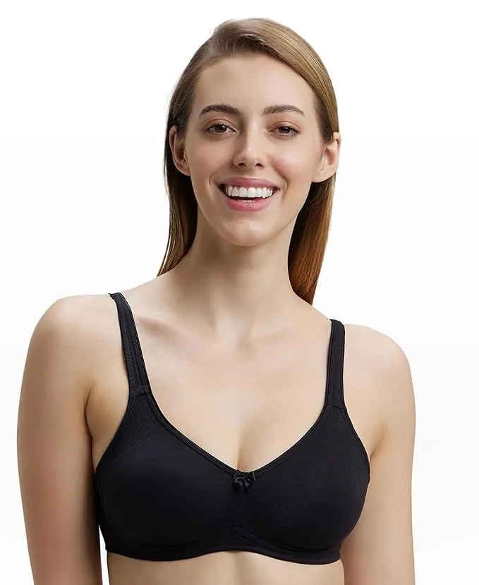 [Jockey-Bra Wire Free-1250-Size: 32,Cup: B,Color: Black] Jockey-Bra Wire Free-1250 (32, B, Black)