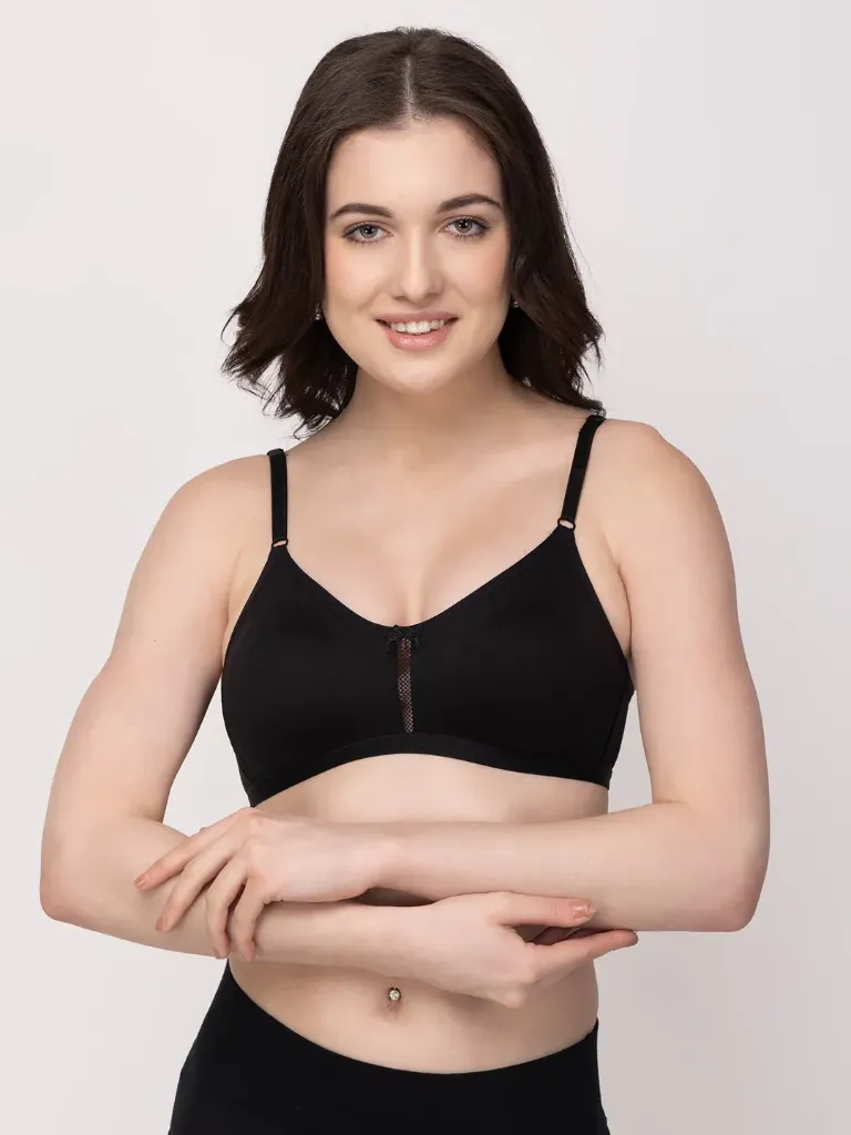[Floret-Bra-Katrina-Size: 32,Cup: B,Color: Black] Floret-Bra-Katrina (32, B, Black)