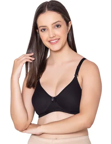 [Body Care-Bra-6594-Size: 32,Cup: C,Color: Black] Body Care-Bra-6594 (32, C, Black)