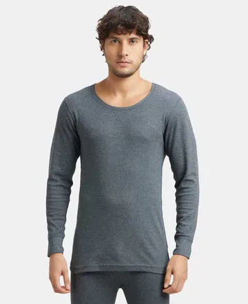 Jockey-Thermal Upper-2401 (S, Charcoal Mel)