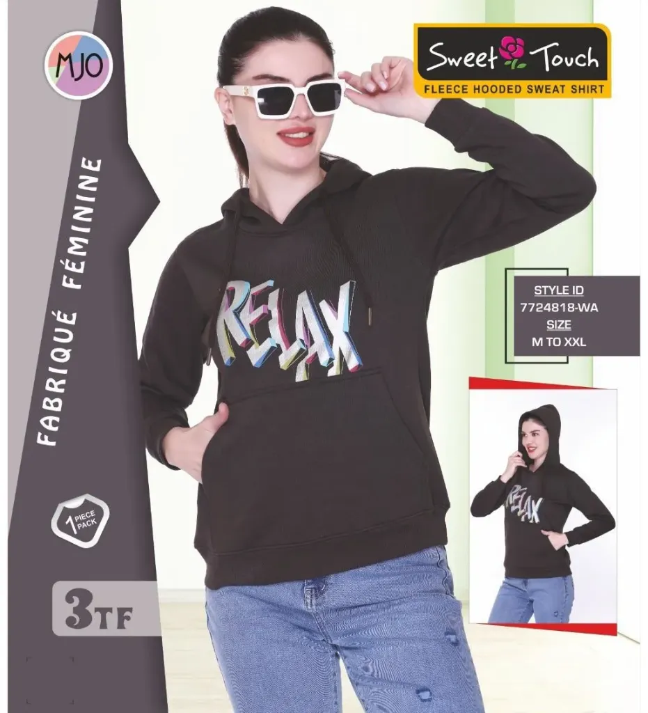 [Sweet Touch-Sweatshirt Hooded-7724818 WA-Size: M,Color: Assorted] Sweet Touch-Sweatshirt Hooded-7724818 WA (M)