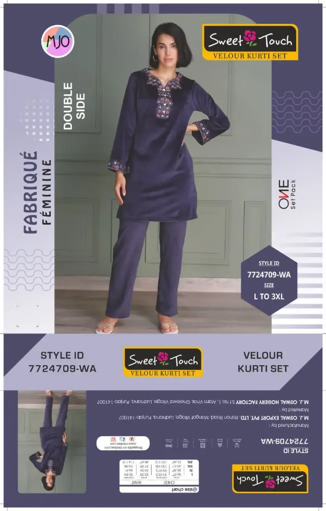 Sweet Touch-Winter Kurti, Lower Set-7724709