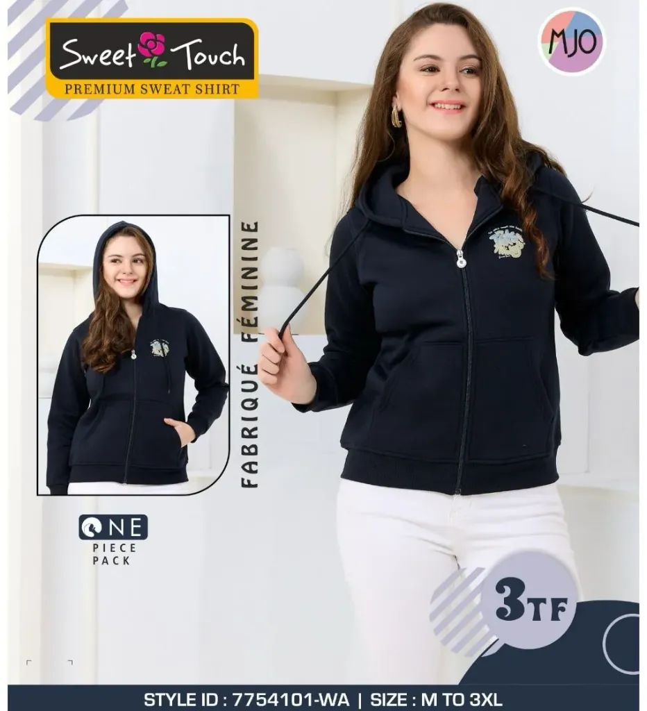 [Sweet Touch-Jacket Hoodie-7754101-Size: M,Color: Assorted] Sweet Touch-Jacket Hoodie-7754101 (M)