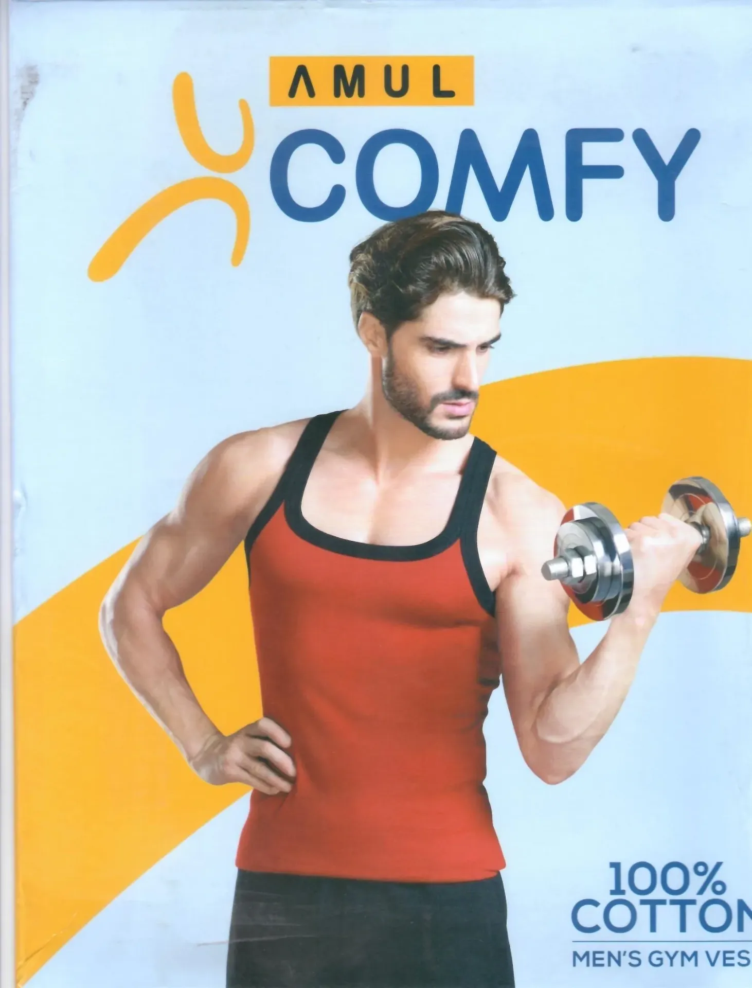Amul-Comfy-GymVest (95, Black)