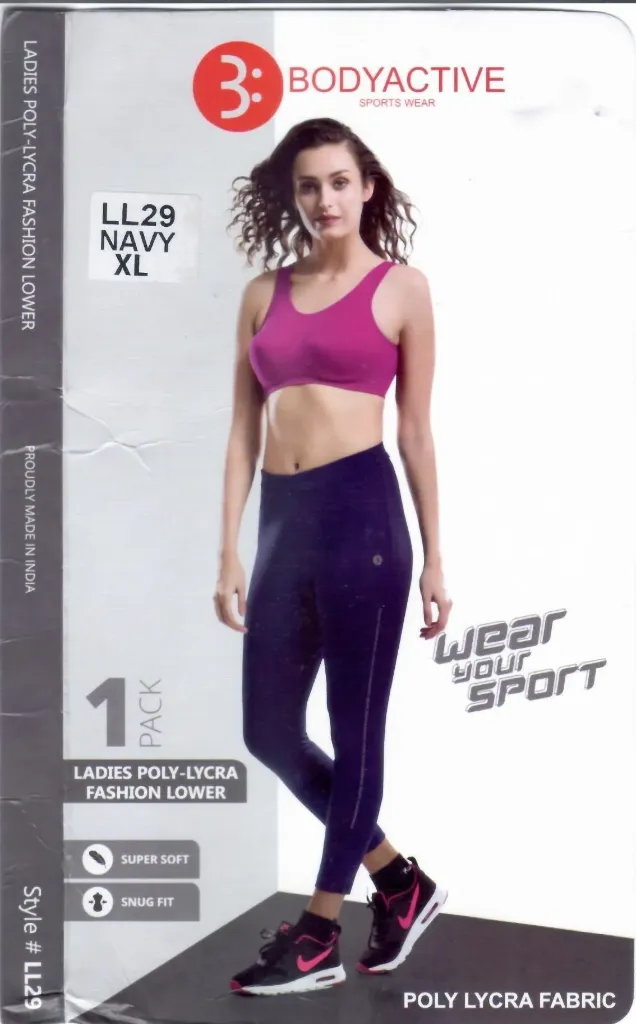 Body Care-Lycra Lower-LL29 (M, Black)