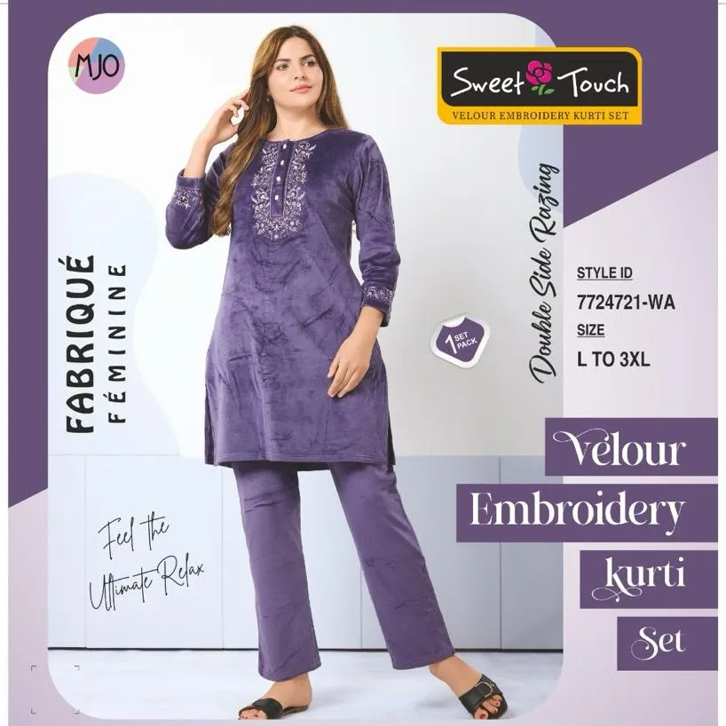 Sweet Touch-Winter Kurti, Lower Set-7724721 WA
