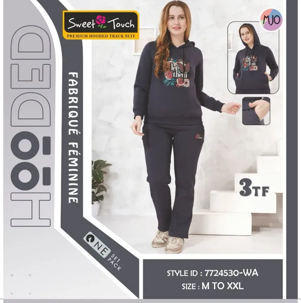 [Sweet Touch-Track Suit-7724530-Size: M,Color: Assorted] Sweet Touch-Track Suit-7724530 (M)
