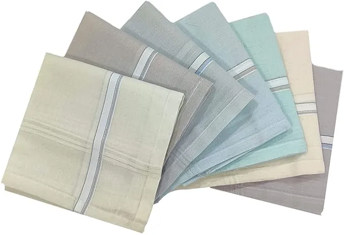 [Neva-Handkerchief-H13C-Pack of 3-Size: FS,Color: Assorted] Neva-Handkerchief-H13C-Pack of 3