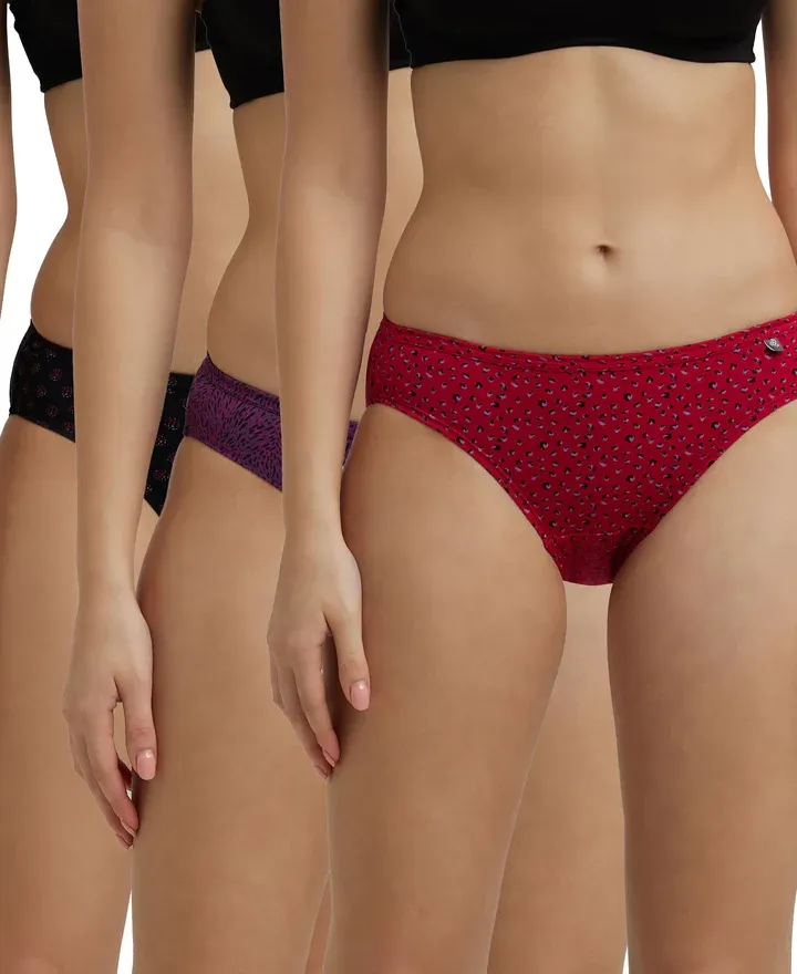 [Jockey-Panty-1410P Bikini-Pack of 3-Size: S,Color: Dk Assorted] Jockey-Panty-1410P Bikini-Pack of 3 (S, Dk Assorted)