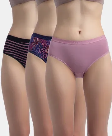Jockey-Panty-3006 Hipster-Pack of 3 (S)