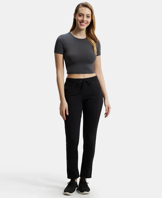 [Jockey-Track Pant-1301-Size: M,Color: Black] Jockey-Track Pant-1301 (M, Black)